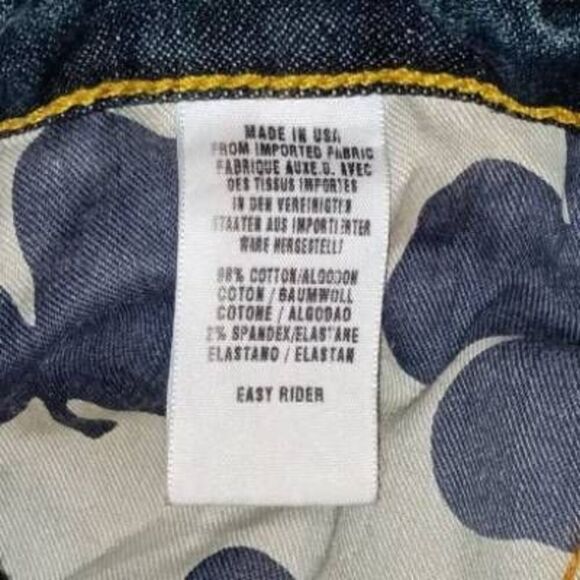 Bootcut Straight Jeans Easy Rider Lucky Brand Blue Button Fly  Sz 10 - Picture 6 of 9